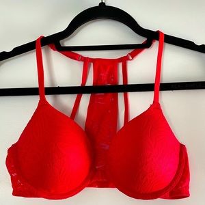 Strappy Victoria’s Secret Pink Lace Bra
